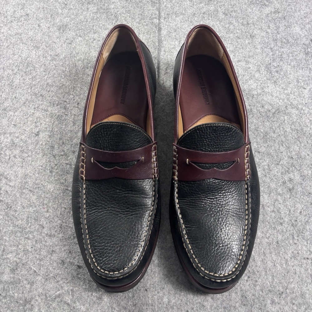 Johnston & Murphy Baldwin Penny Loafers Size 13M Black & Dark Brown